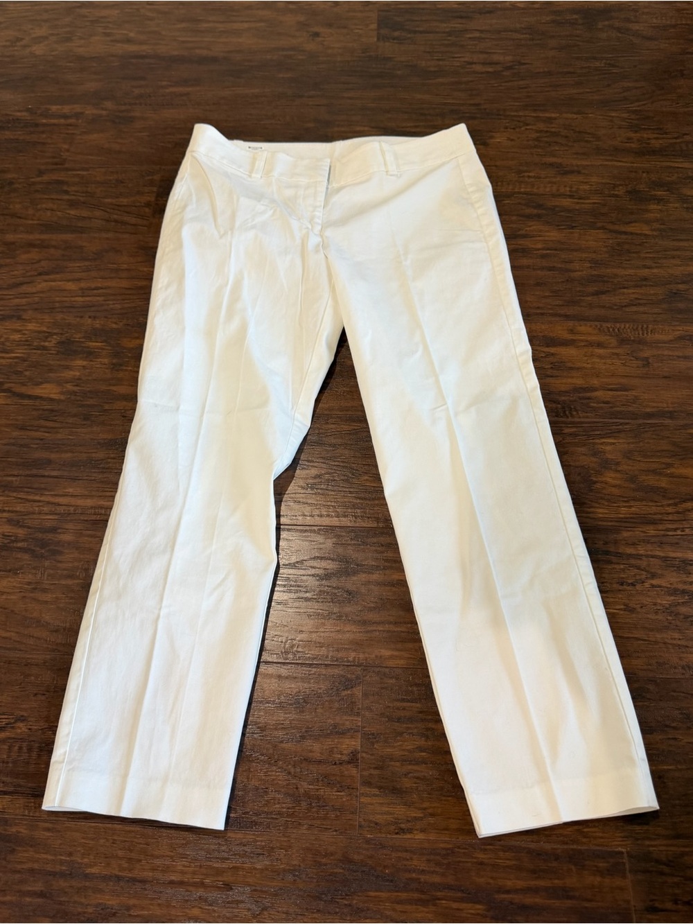 Ann Taylor Women's Off White Carnegie Crop Pants Size 6